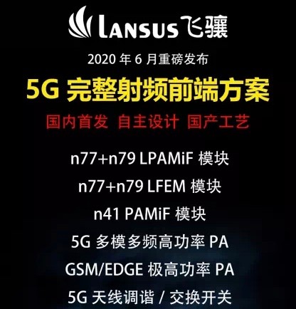 国内首家！飞骧科技宣布推出完整5G射频前端解决方案